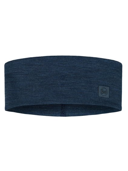 Buff čelenka Merino Wide solid night blue