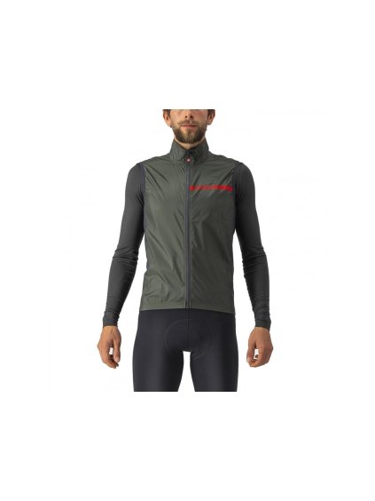 95954 castelli squadra stretch vest military green dark grey