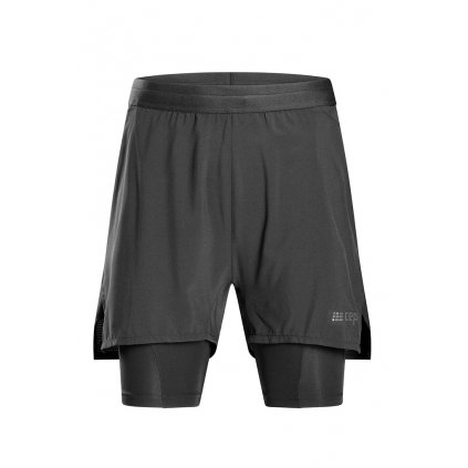 The run shorts 2in1 black W4A75T front
