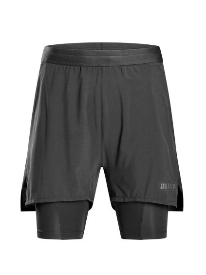 The run shorts 2in1 black W4A75T front