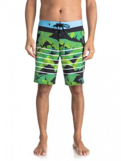 QUIKSILVER - šortky B HIGHLINE ISLAND TIME 19 mallard green