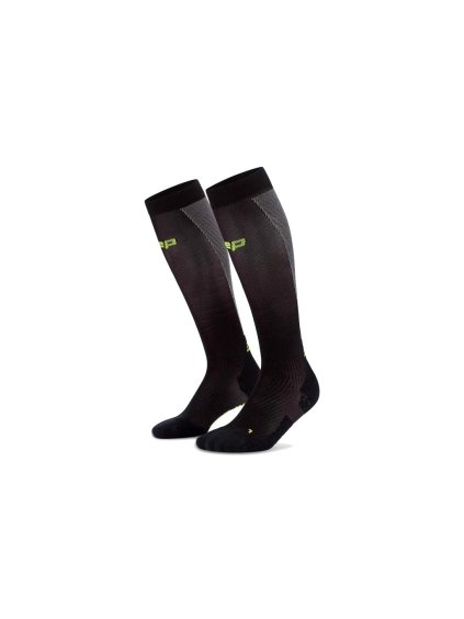 6130 2 core run ultralight socks tall 4 0 black grey wp70vl wp80vl front 2 white 4to5 1536x1536px