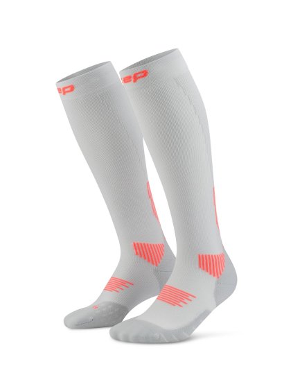cep core run socks tall 5 0 grey wp702r wp802r front 2