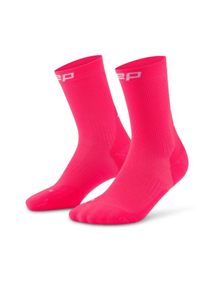 core run socks mid cut 5 0 pink wp7c4r wp8c4r front 2 white 4to5