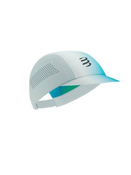 pro racing cap star white blue green