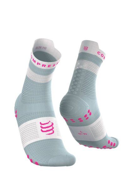 pro racing socks v40 run high ether neon pink