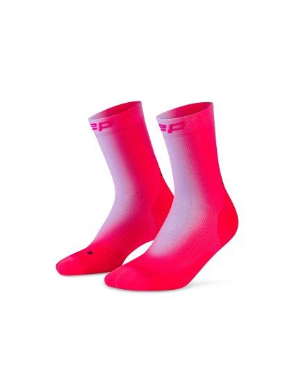 cep core run edt gradient socks mid cut 5 0 lilac pink wp7c1g wp8c1g front 2