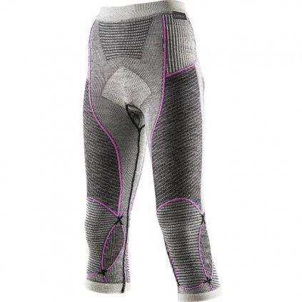 X-Bionic - nohavice T Pants Apani Merino Medium Lds grey/pink