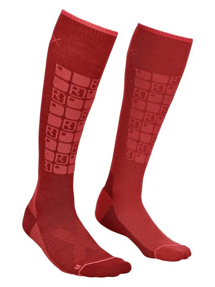 Ortovox - ponožky W's Ski Compression Socks dark blood