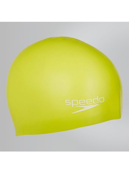 SPEEDO - plavecká čiapka PLAIN MOULDED SILICONE JR yellow
