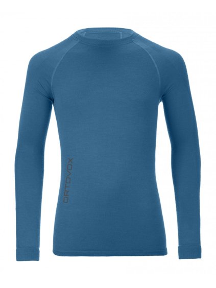 ORTOVOX - tričko Merino Competition Long Sleeve blue sea