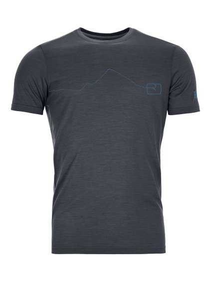 ORTOVOX - tričko KR 120 Tec Mountain T-Shirt black steel