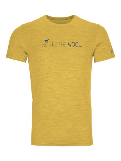ORTOVOX - tričko T 185 Merino Wool TS yellow corn