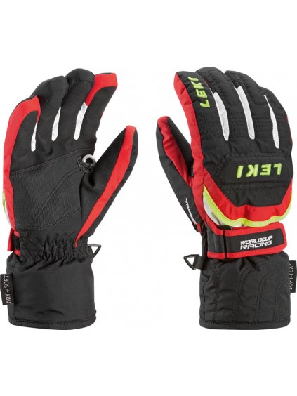 LEKI - rukavice Glove Worldcup S Junior black/red/white/yellow