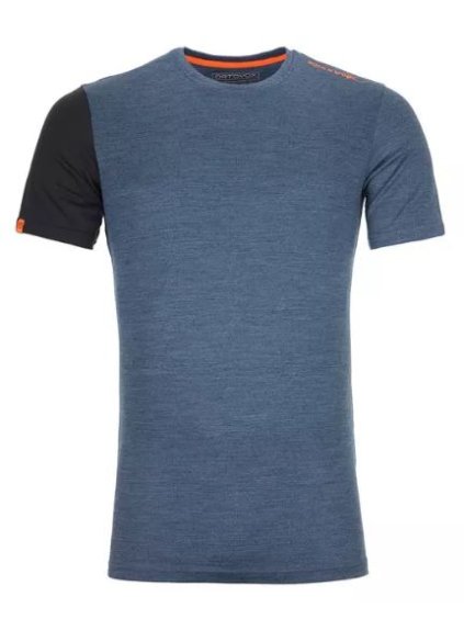 Ortovox tričko 185 Rock'N'Wool Short Sleeve M night blue blend