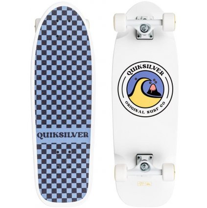Quiksilver skateboard Bubbles 28” x 9” white