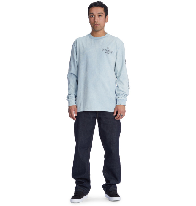 DC tričko Double Or Nothing Hls faded denim Velikost: M
