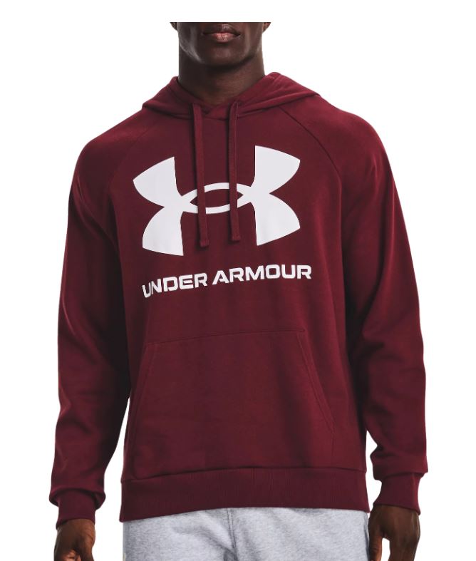 Under Armour mikina Rival Fleece Big Logo Hoodie red Velikost: SM
