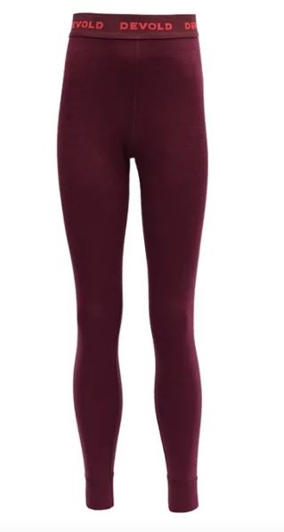 Devold nohavice Duo Active Merino Longs Kid red Velikost: 8
