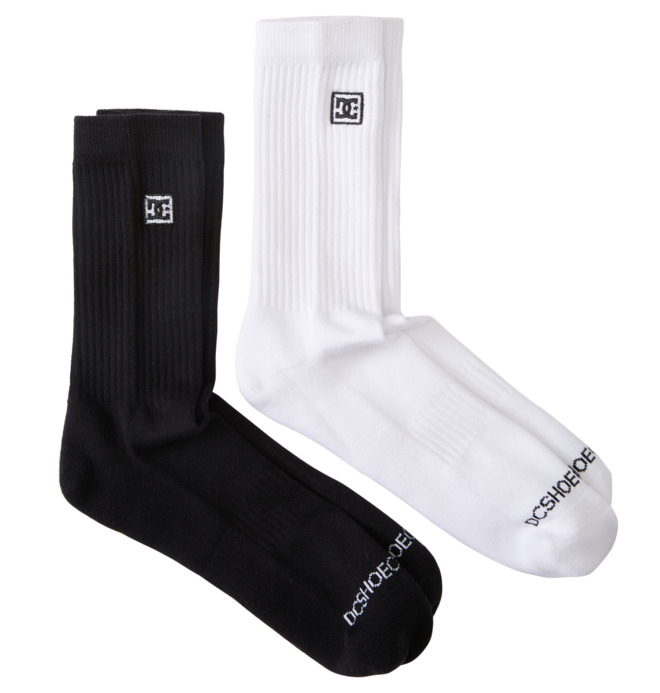 DC ponožky Shoe Co Crew 2Pk white Velikost: UNI