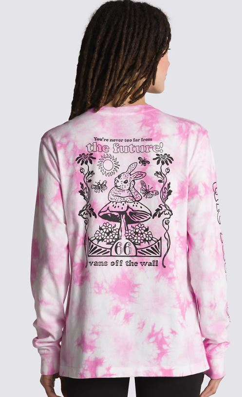Vans tričko Far Future Wash Ls Bff cyclamen Velikost: XS