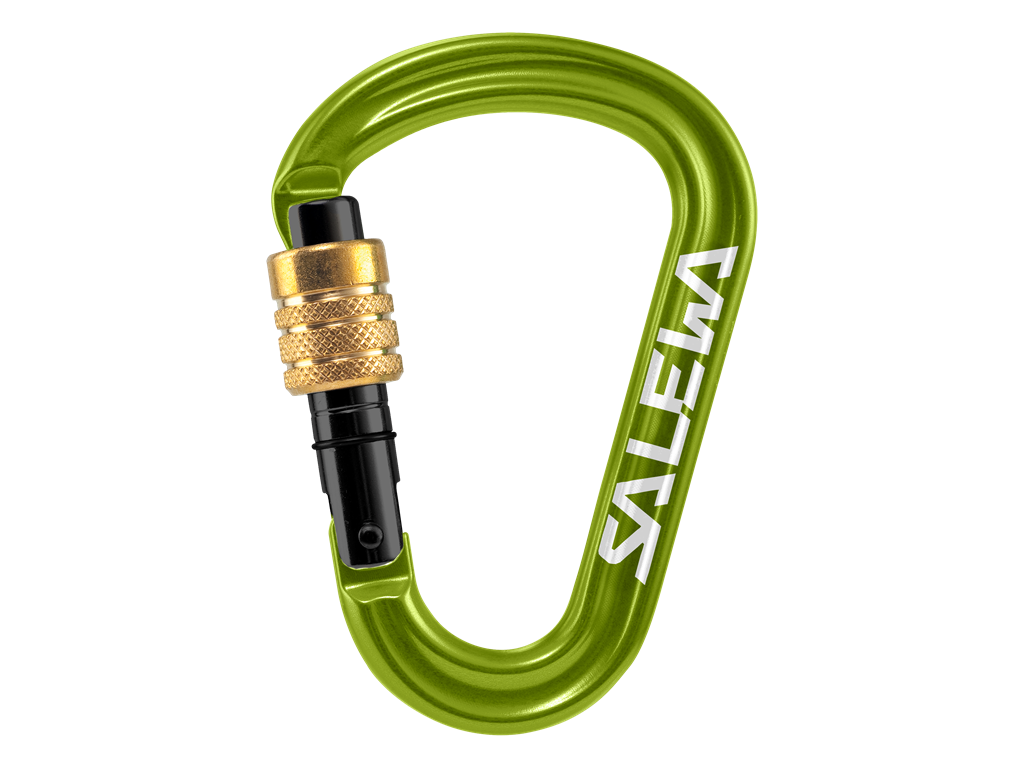 Salewa karabína Hms Pro Carabiner fluo green Velikost: UNI