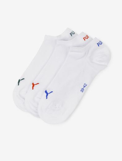 Puma ponožky Unisex Sneaker Plain 3P white Velikost: 39-42