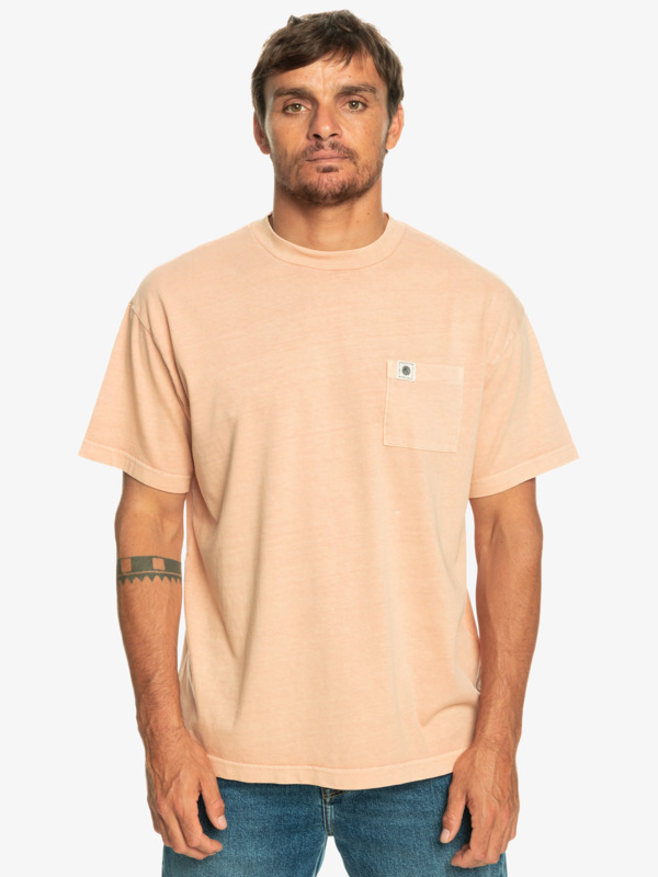 Quiksilver tričko The Natural Dye Ss cafe creme Velikost: XXL