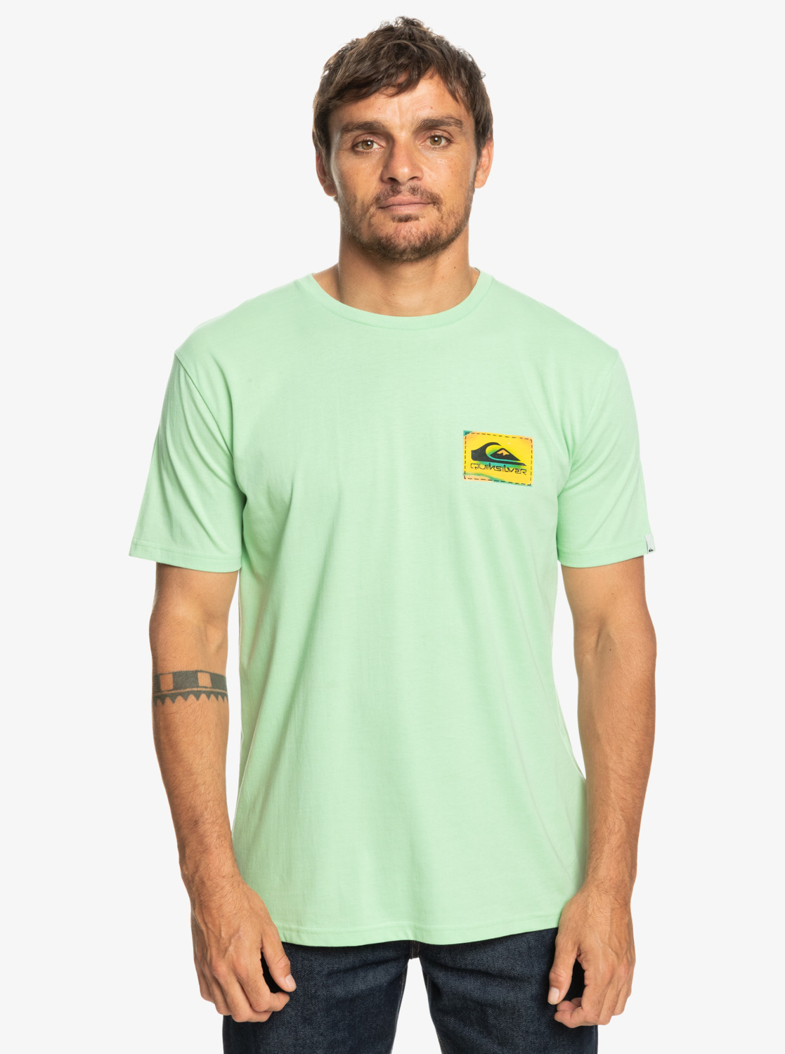 Quiksilver tričko Colour Flow Ss sprucestone Velikost: S