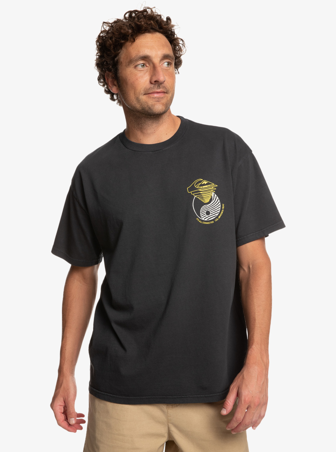 Quiksilver tričko Out There Ss black Velikost: S