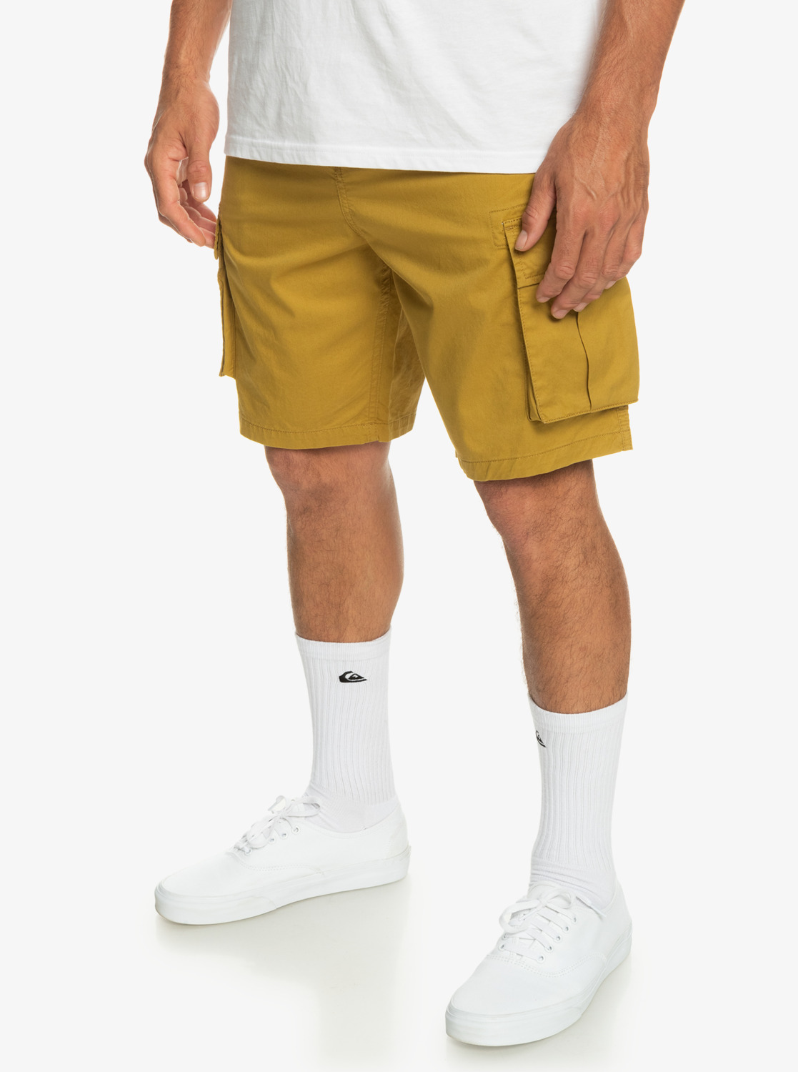 Quiksilver šortky Relaxed Cargo ecru olive Velikost: 31