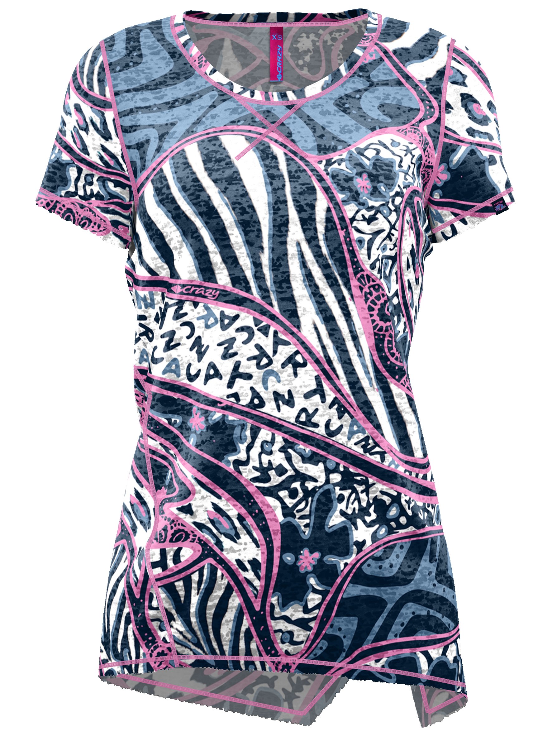 CRAZY IDEA Crazy tričko Aloha zebra mix vento Velikost: S