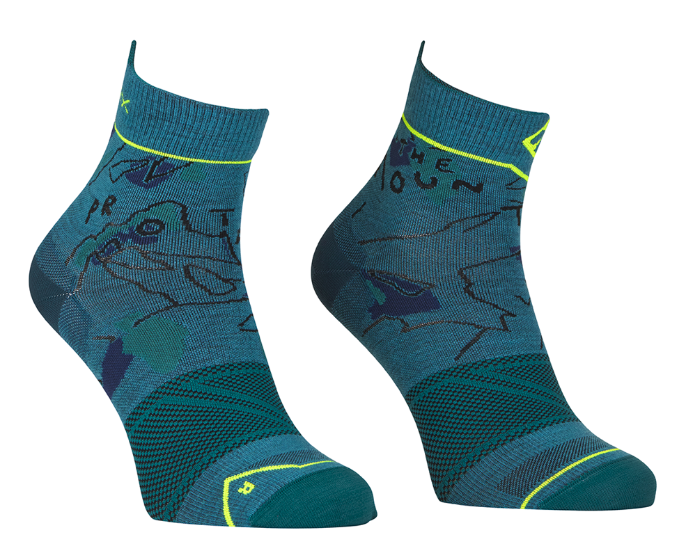 Ortovox ponožky Alpine Light Quarter Socks M mountain blue Velikost: 42-44