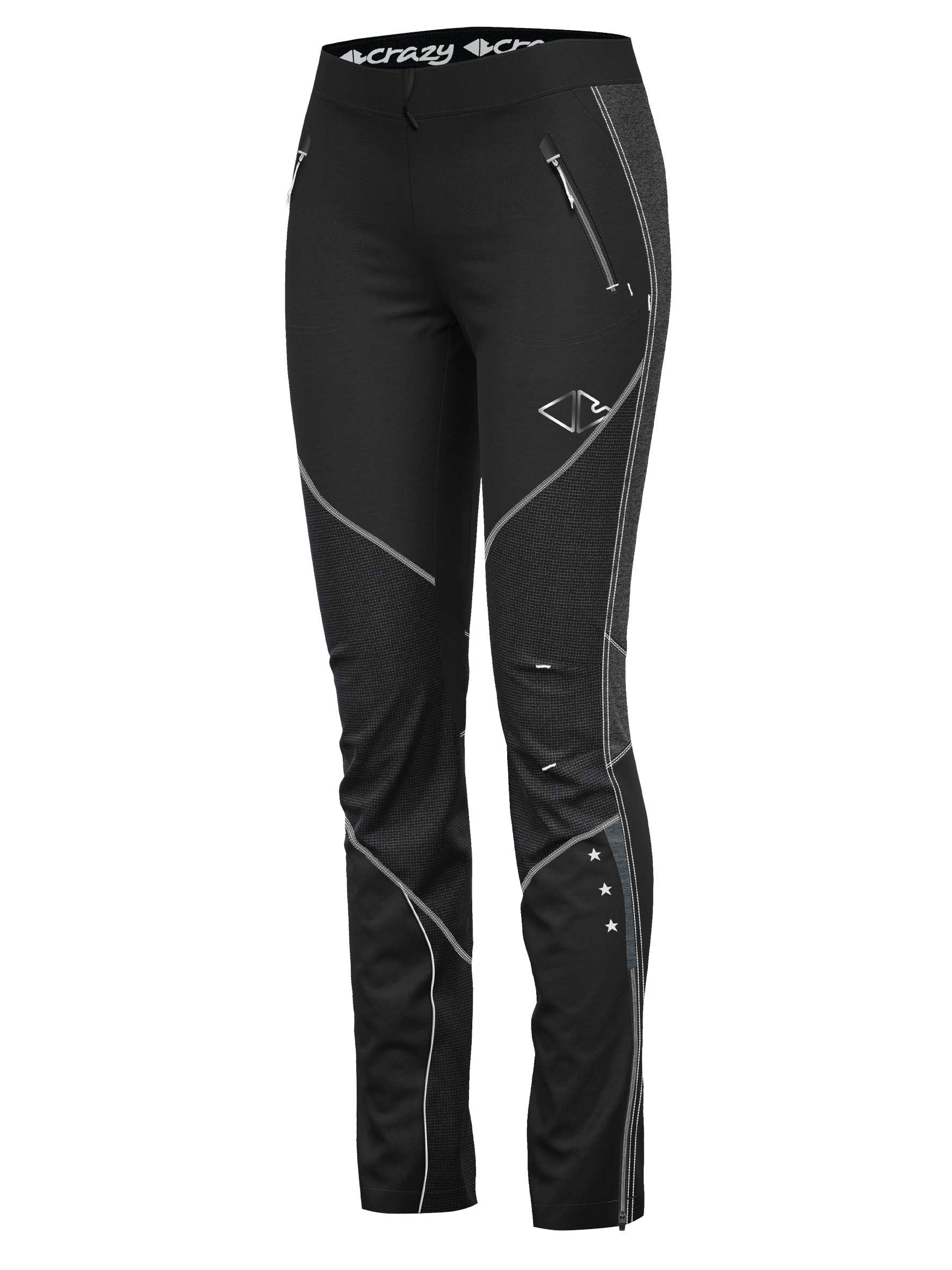 CRAZY IDEA Crazy nohavice Electra black Velikost: M