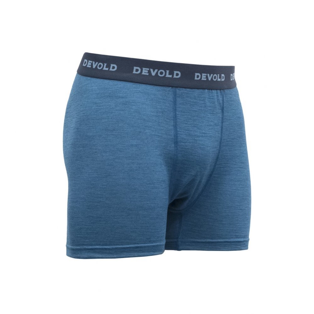 Devold boxerky Breeze Merino 150 blue melange Velikost: L