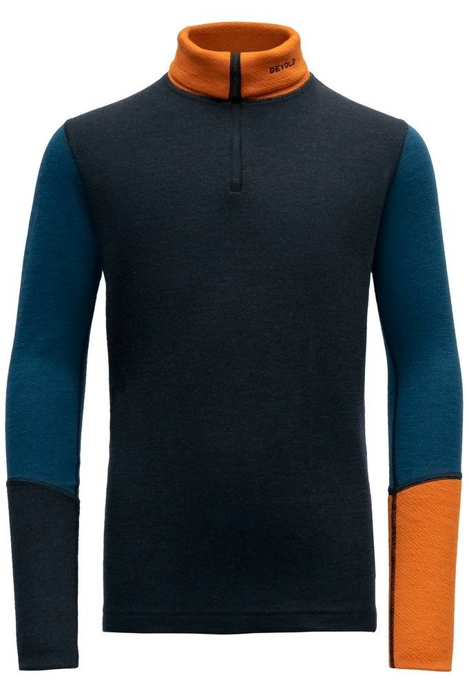 Devold tričko Expedition Merino Zip Neck Jr ink Velikost: 10