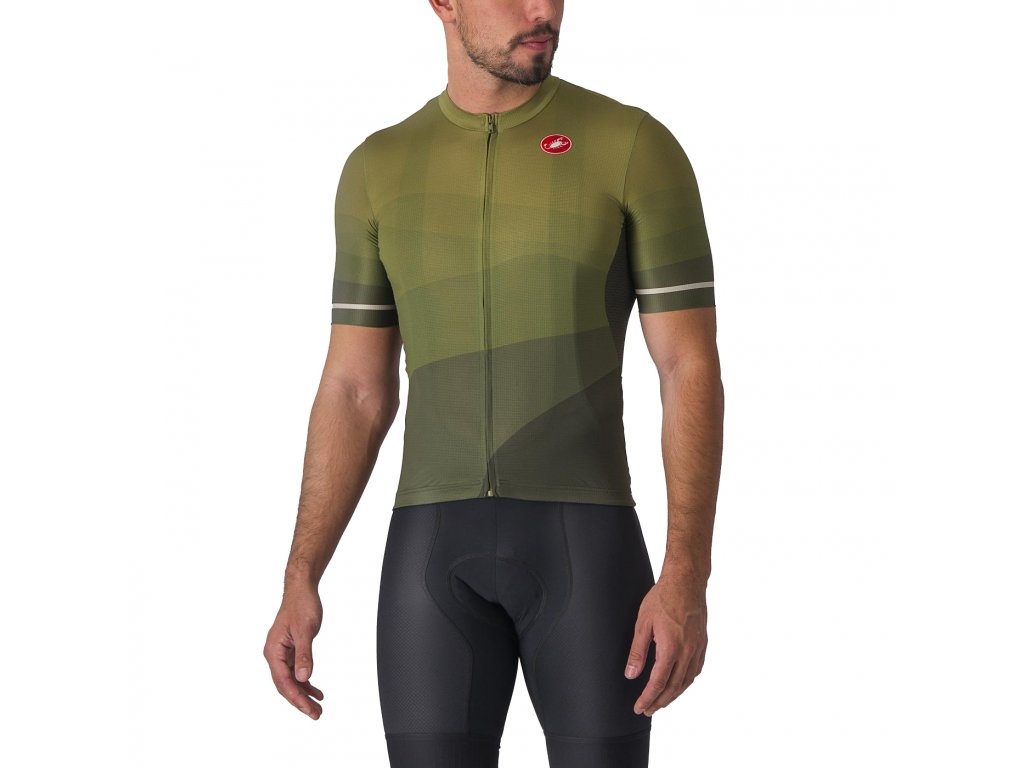 Castelli tričko Orizzonte deep green Velikost: XXL