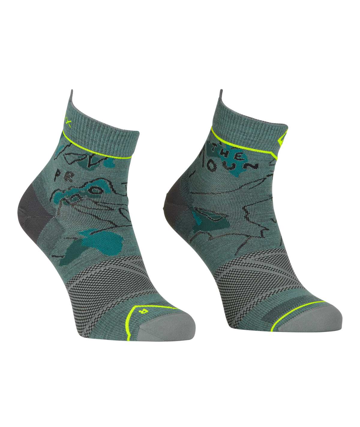 Ortovox ponožky Alpine Light Quarter Socks M arctic grey Velikost: 42-44
