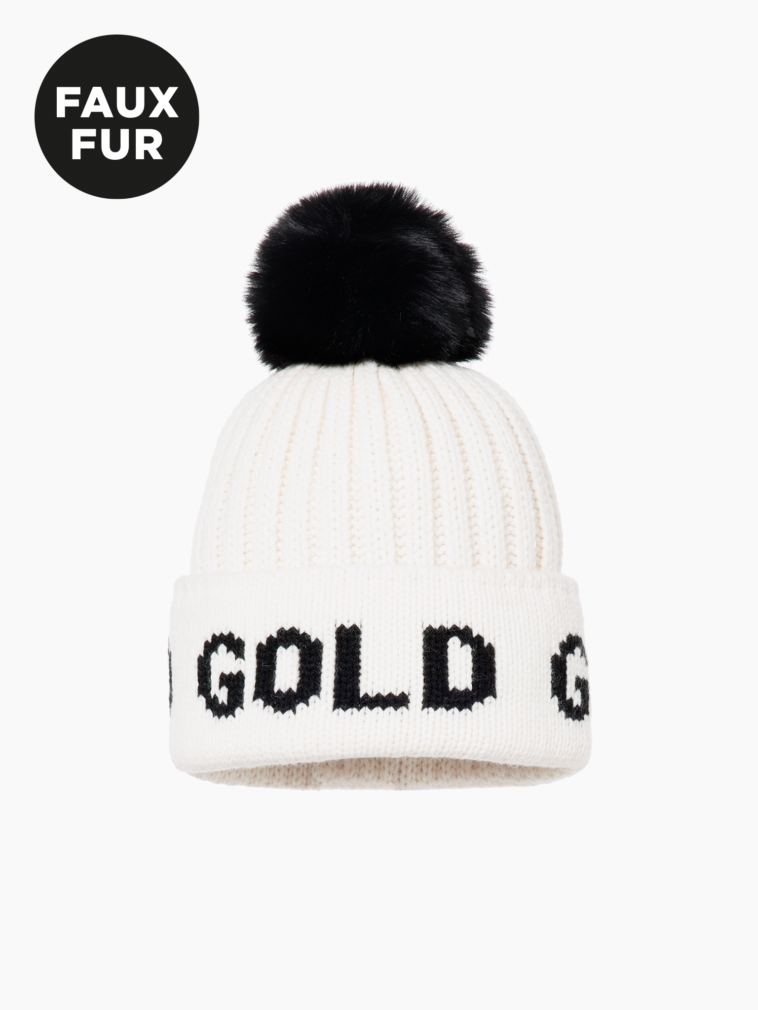 Goldbergh čiapka Hodd Beanie cream black Velikost: ONE