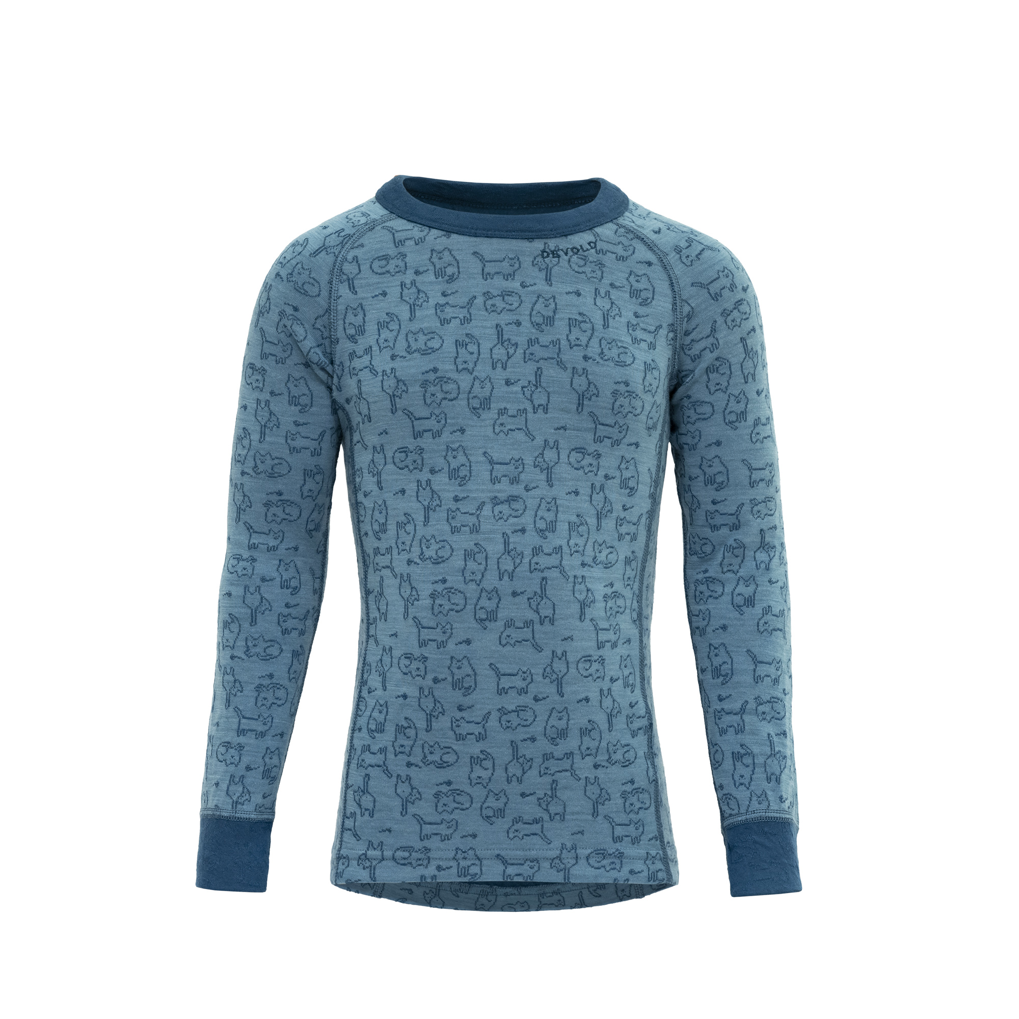 Devold tričko Duo Active Merino Shirt Kid moon Velikost: 4