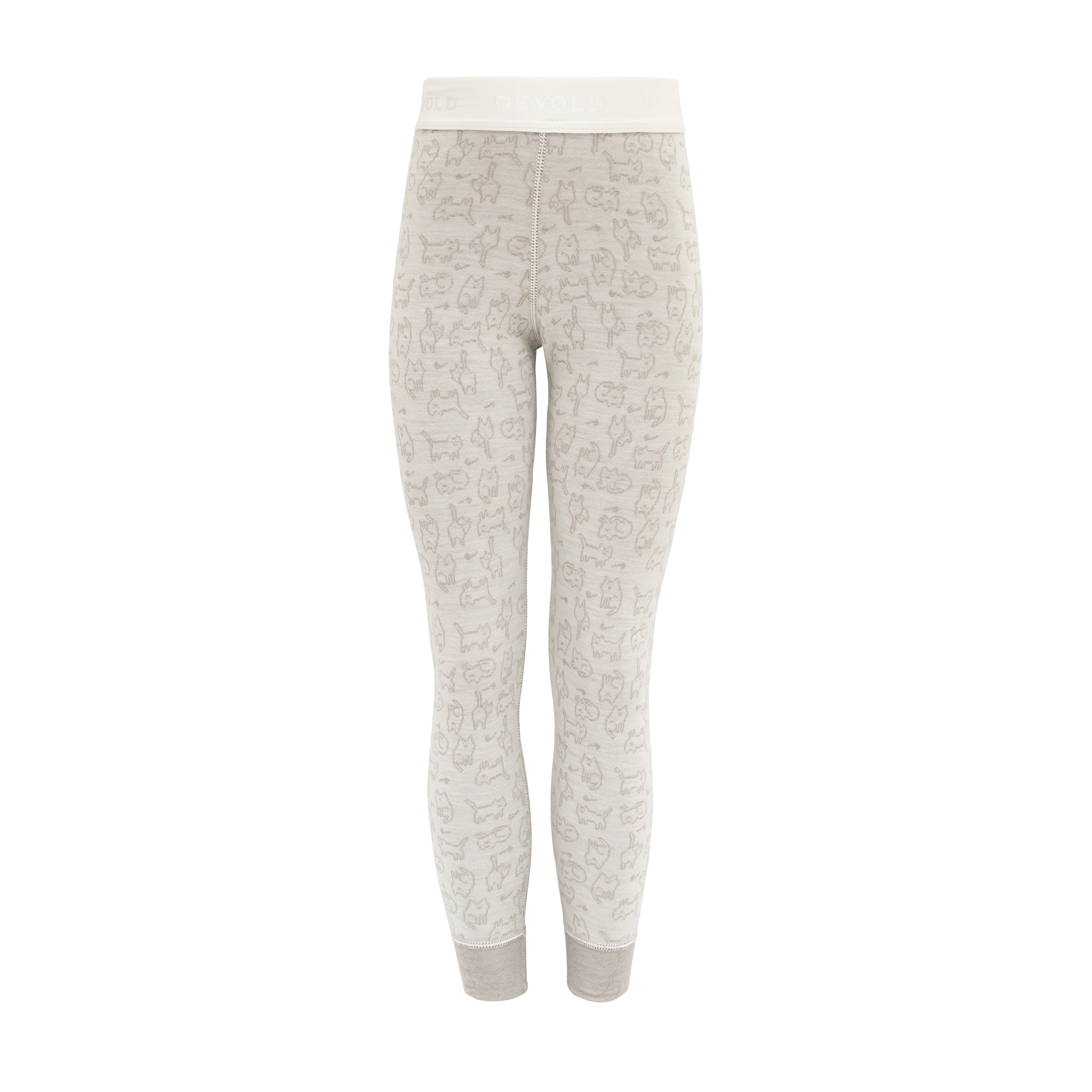 Devold nohavice Duo Active Merino Longs Kid raw white Velikost: 8