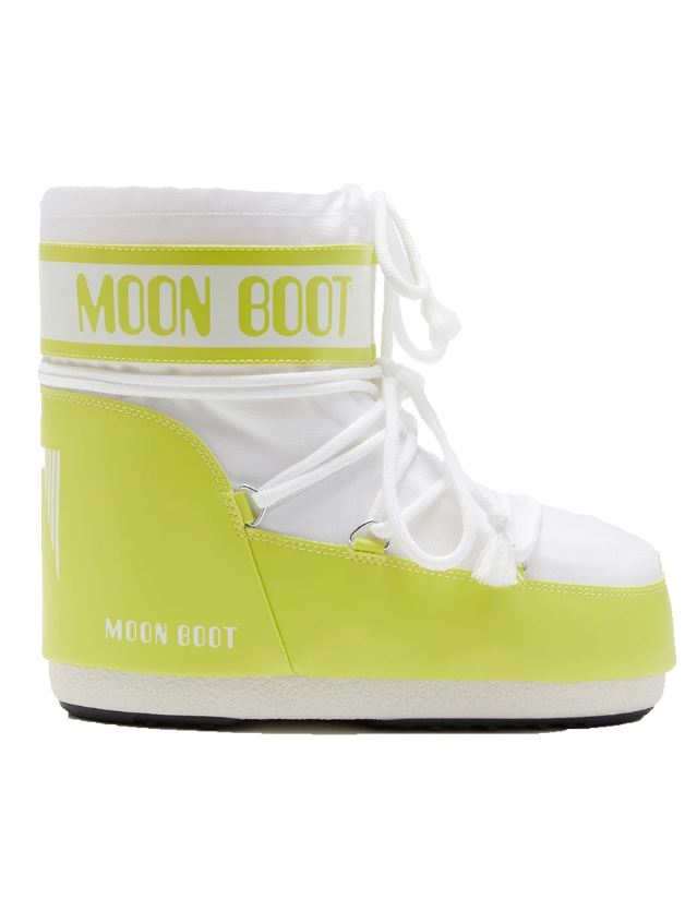 Moon Boot snehule Icon Low Nylon lime white Velikost: 39-41