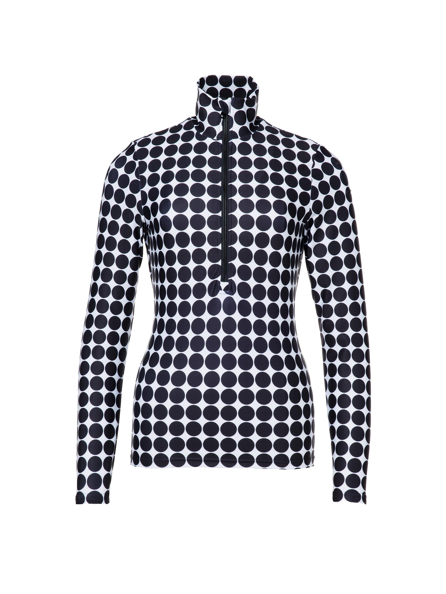 Goldbergh rolák Impress Ski Pully black retro dot Velikost: L