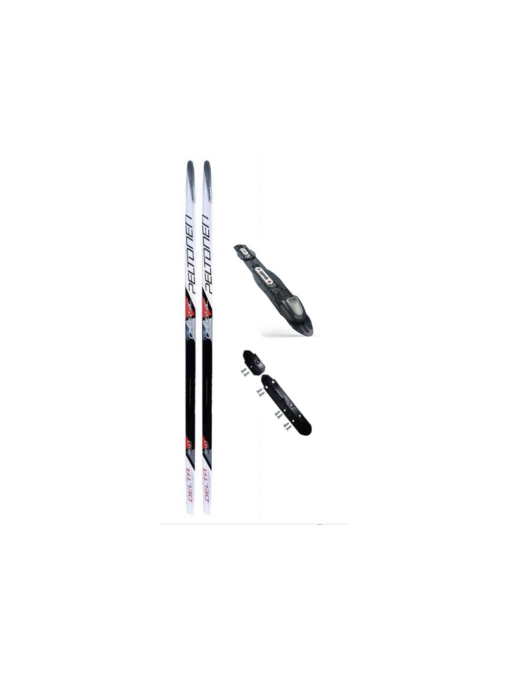 Set Peltonen Delta JR šupiny + Rottefella Nis-Touring 22/23 Velikost: 160
