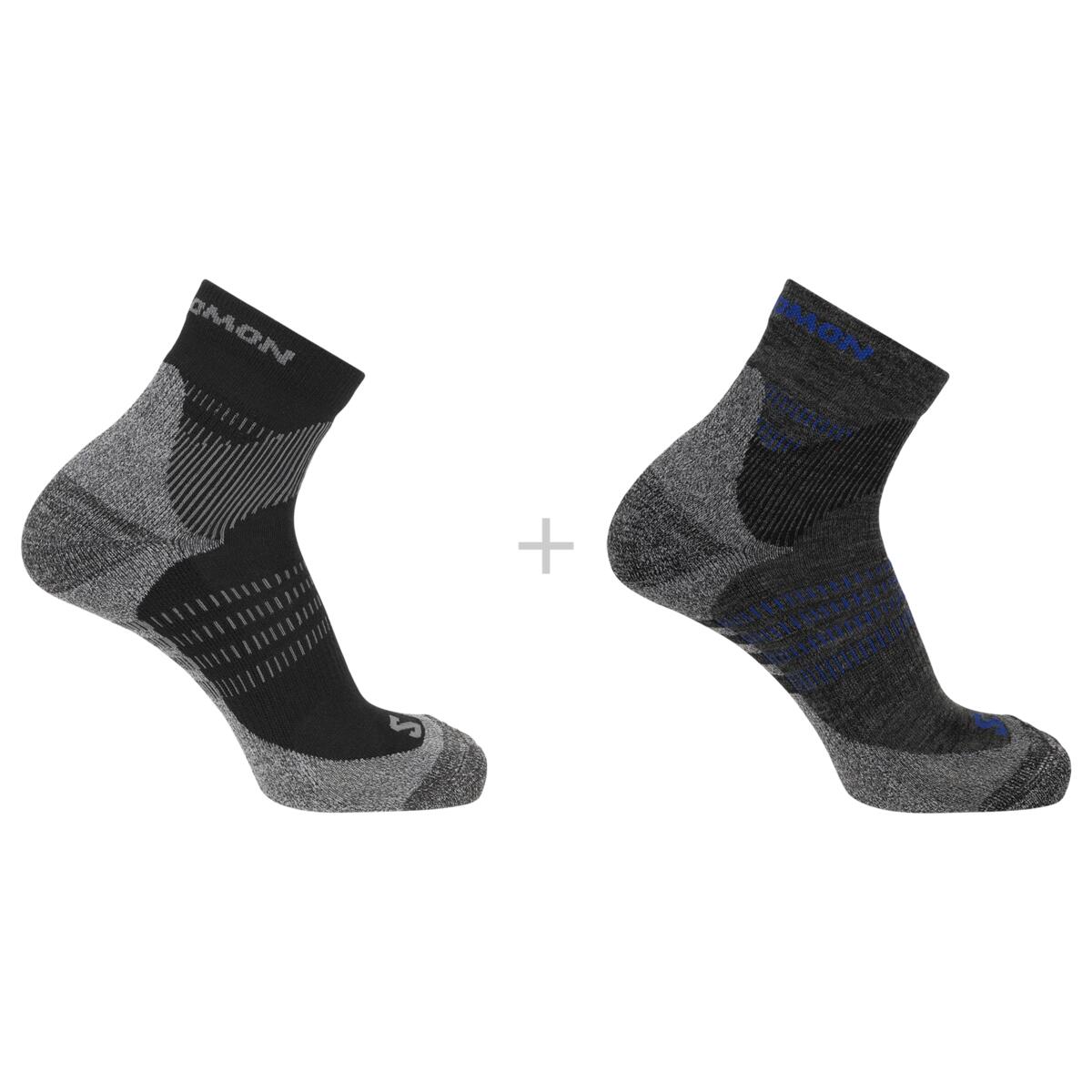 Salomon ponožky X Ultra Access Quarter 2 anthracite black Velikost: L