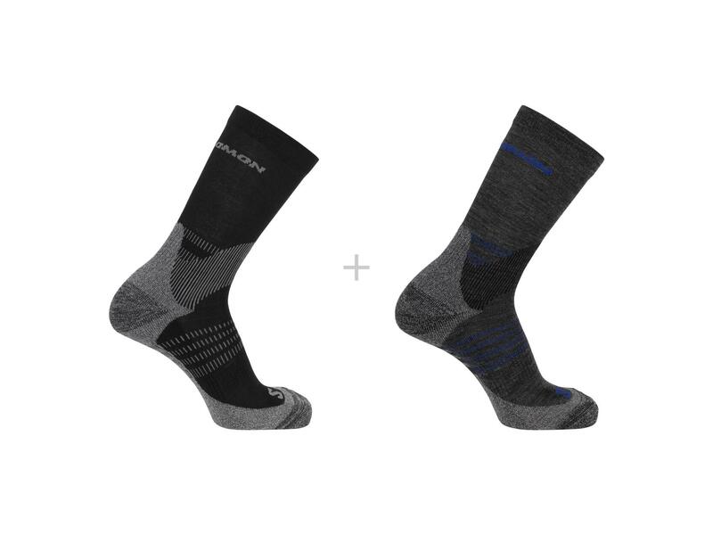 Salomon ponožky X Ultra Access Crew 2-Pac anthracite black Velikost: L