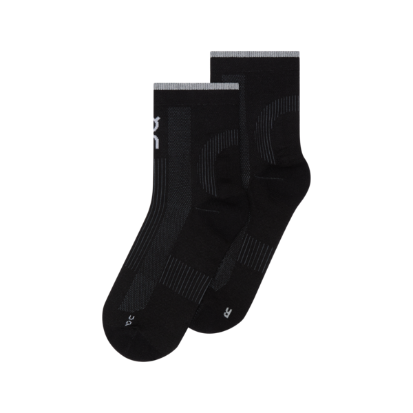 On ponožky Performance Run Sock Mid black eclipse Velikost: L