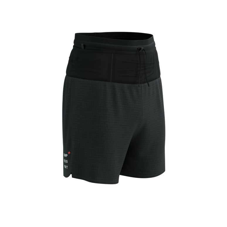 Compressport šortky Trail Racing Overshort M black Velikost: L