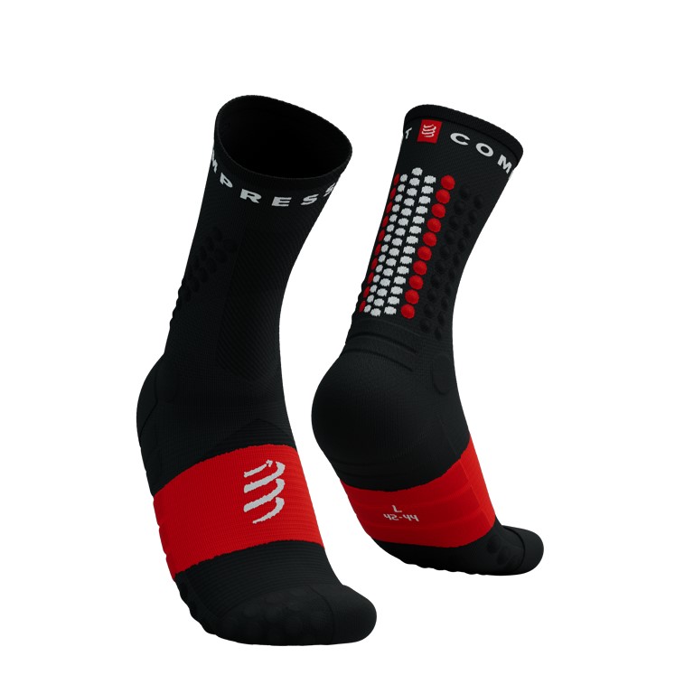 Compressport ponožky Ultra Trail Socks V2.0 black red Velikost: T1