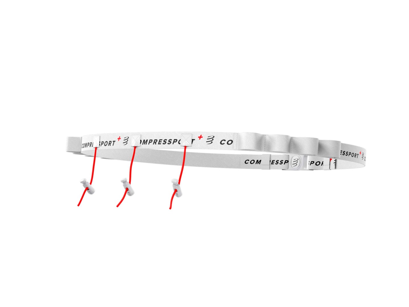Compressport bežecký opasok Race Belt white Velikost: UNI